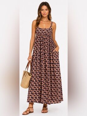 Bellerose Parma Printed Cotton Maxi Dress | Size 1 (Fits S/M)